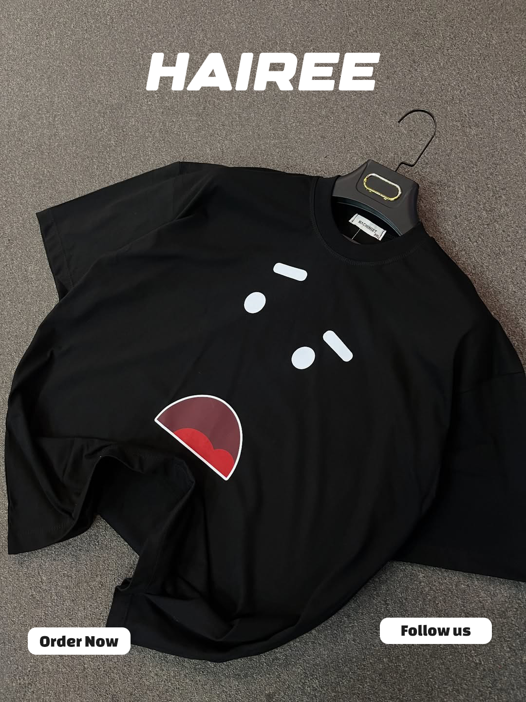 Premium Drop Shoulder OMG Face tee